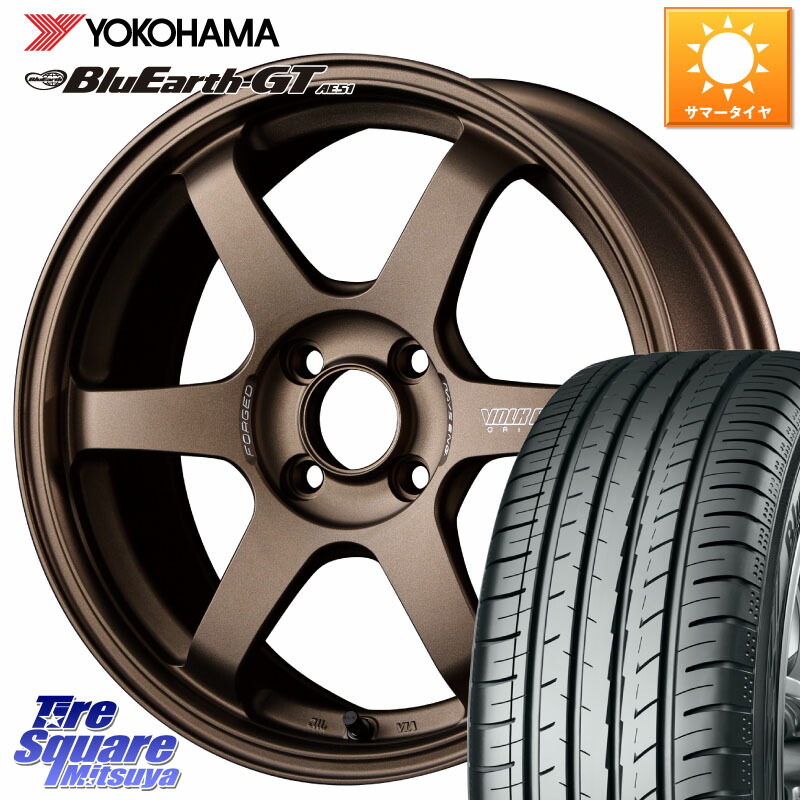 RAYS 【欠品次回10~11月】 VOLK RACING TE37 SONIC TE37 ソニック ホイール 15インチ 15 X 5.0J +45 4穴 100 YOKOHAMA R4608 BluEarth-GT AE51 ヨコハマ 175/65R15