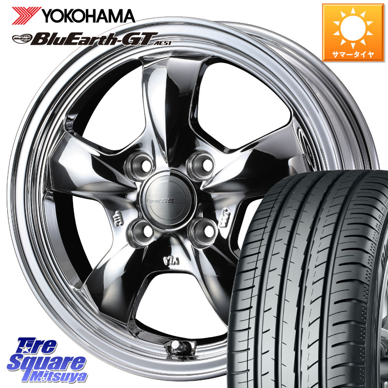 YOKOHAMA R4608 BluEarth-GT AE51 ヨコハマ 175/65R15WEDS グラフト GYRAFT 5S ホイール 15インチ 15X5.5J 42 4穴 100 160系カローラフィールダー GR/GS系フィット クロスビー スイフト4穴 130系ヴィッツ スペイド キューブ CUBE 日産 ポルテ アクア カローラアクシオ｜タイヤスクエアミツヤ