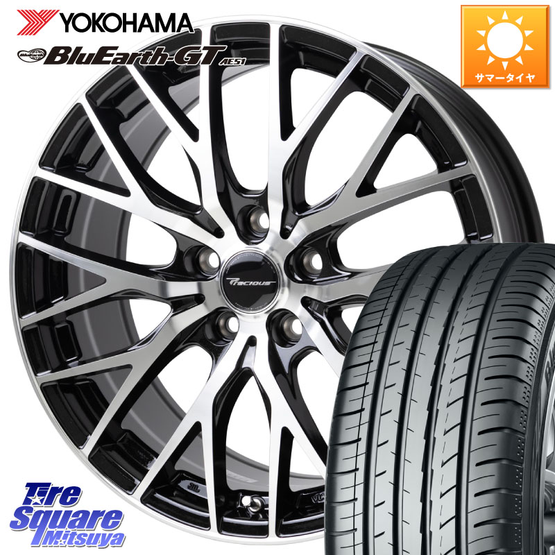 HotStuff Precious HM-1 V2 プレシャス ホイール 18インチ 18 X 8.0J +42 5穴 114.3 YOKOHAMA R4591 BluEarth-GT AE51 ヨコハマ 235/45R18 CY2アコード 70系カムリ