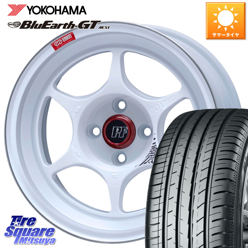 YOKOHAMA R4585 BluEarth-GT AE51 ヨコハマ 195/45R16ENKEI エンケイ PerformanceLine PF06 ホイール 16インチ 16X6.5J 45 4穴 100 E11ノート デミオ DEMIO MAZDA フィット FIT べリーサ|タイヤスクエアミツヤ