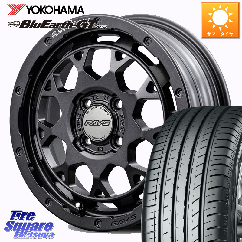 YOKOHAMA R6957 BluEarth-GT AE51 ヨコハマ 175/60R15RAYS 【欠品次回~1月】 TEAM DAYTONA M9+ Spec M ホイール 15インチ 15X5.0J 47 4穴 100 ハスラー リフトアップ等カスタム フレアクロスオーバー リフトアップ等カスタムサイズ|タイヤスクエアミツヤ