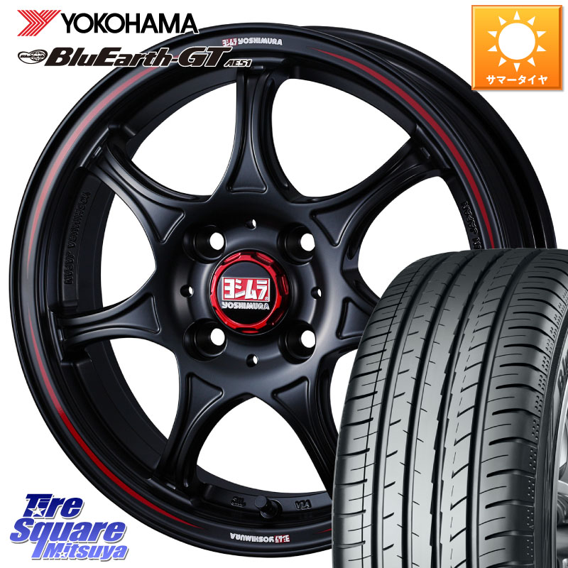 YOKOHAMA R4608 BluEarth-GT AE51 ヨコハマ 175/65R15WEDS ヨシムラ WRS7 SEVEN ホイール 15インチ 15X5.0J 45 4穴 100 タフト ハスラー リフトアップ等カスタム フレアクロスオーバー リフトアップ等カスタムサイズ|タイヤスクエアミツヤ