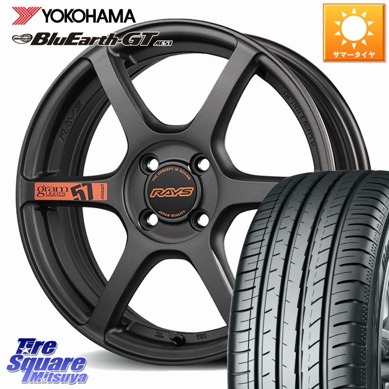 RAYS 【欠品次回要問合せ】 57C6 SpecD gramLIGHTS ホイール 16インチ 16 X 5.5J +45 4穴 100 YOKOHAMA R6945 BluEarth-GT AE51 ヨコハマ 175/60R16 クロスビー