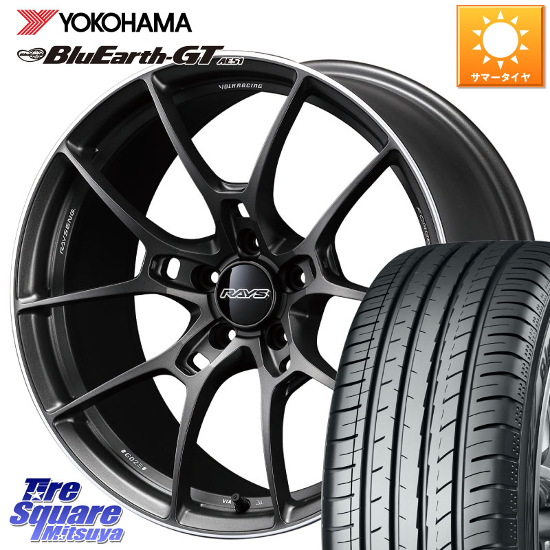 YOKOHAMA R4638 BluEarth-GT AE51 ヨコハマ 235/40R19RAYS 【欠品次回3~4月】 G025 VOLK RACING 鍛造 ホイール 19インチ 19X8.0J 48 5穴 114.3 ヤリスクロス CY2アコード 70系カムリ スカイラインセダン 日産 アコード|タイヤスクエアミツヤ