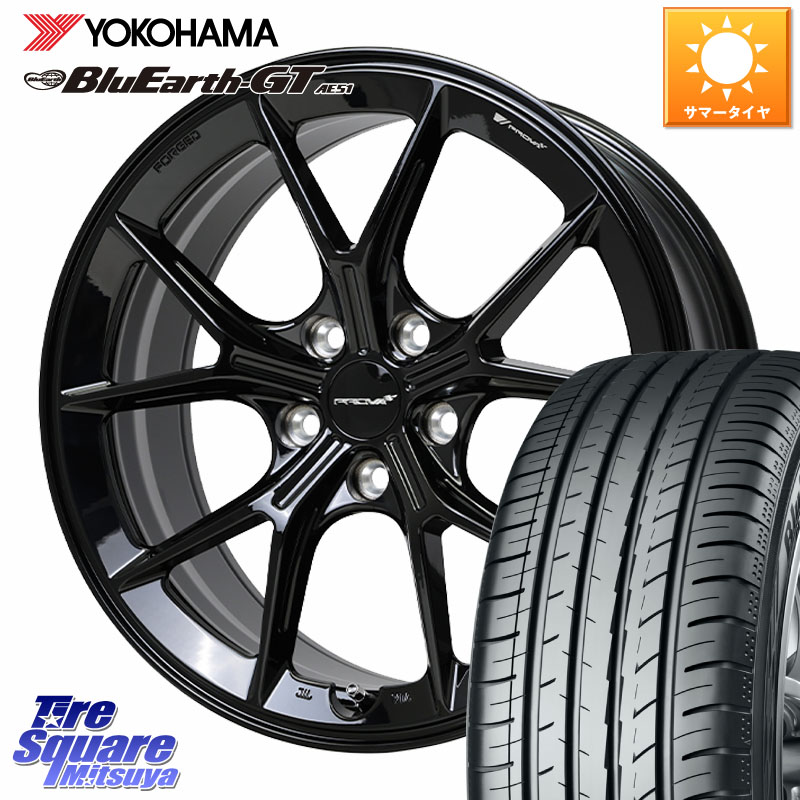 HotStuff PROVA RAFFINATO プローバ ラフィナート スバル車専用 鍛造ホイール 18インチ 18 X 8.5J(VAB 6POT) +42 5穴 114.3 YOKOHAMA R4625 BluEarth-GT AE51 ヨコハマ 245/40R18