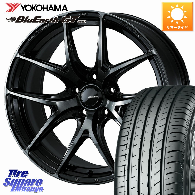 WEDS WedsSport SA-01R ホイール 18インチ ウェッズ スポーツ 18 X 8.5J +45 5穴 114.3 YOKOHAMA R4636 BluEarth-GT AE51 ヨコハマ 245/50R18