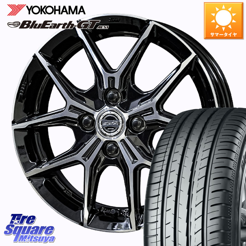 KYOHO SMACK +EK M1 ホイール 16インチ スマック 16 X 6.0J +40 4穴 100 YOKOHAMA R4599 BluEarth-GT AE51 ヨコハマ 195/55R16