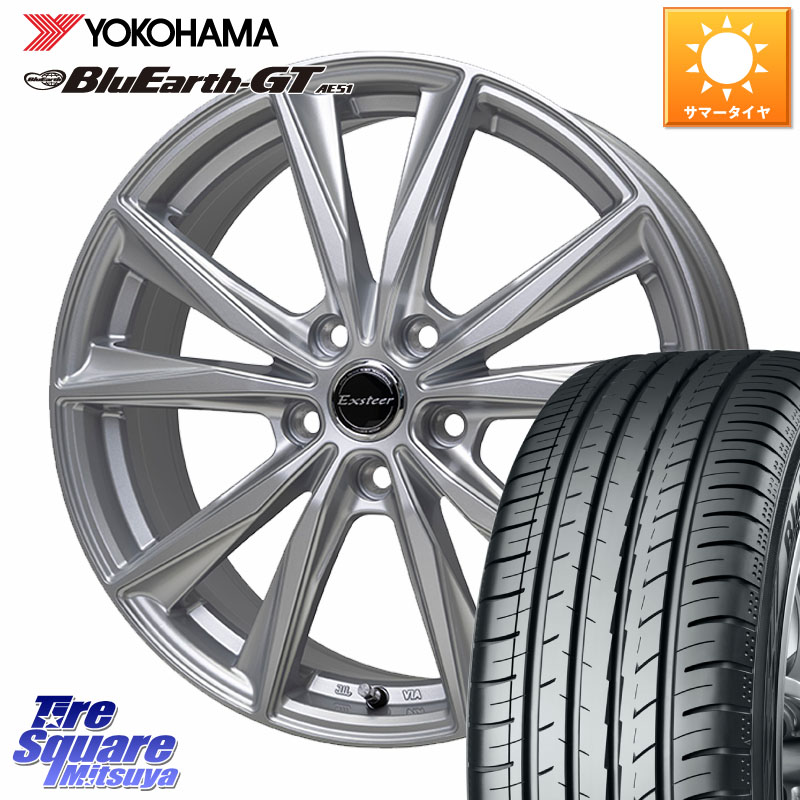 YOKOHAMA R4591 BluEarth-GT AE51 ヨコハマ 235/45R18HotStuff Exsteer ST ホイール 18インチ エクシーダ 18X7.0J 55 5穴 114.3｜タイヤスクエアミツヤ