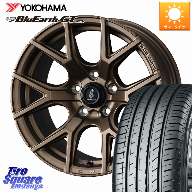 WEDS MUDVANCE SD ホイール 16インチ マッドヴァンス 16 X 7.0J +35 5穴 114.3 YOKOHAMA R4575 BluEarth-GT AE51 ヨコハマ 205/55R16 GRヤリスRSノーマルキャリパー