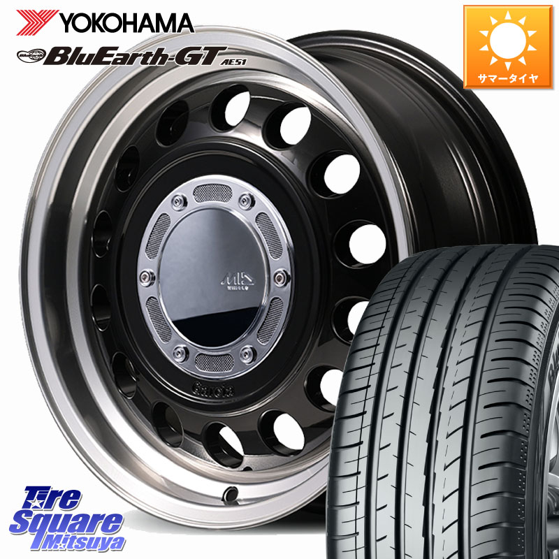 MANARAY MID GARCIA CISCO Type2 ホイール 16インチ 16 X 6.5J +40 5穴 114.3 YOKOHAMA R4630 BluEarth-GT AE51 ヨコハマ 215/60R16