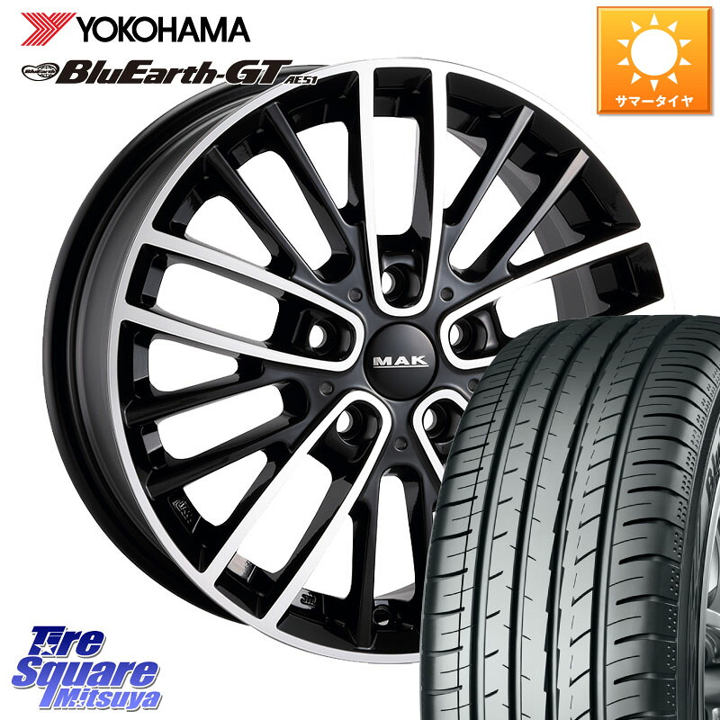 YOKOHAMA R4575 BluEarth-GT AE51 ヨコハマ 205/55R16阿部商会 MAK CHELSE ホイール 16インチ 16X7.0J(MINI F54) 52 5穴 112 MINI ミニ クラブマン F54|タイヤスクエアミツヤ