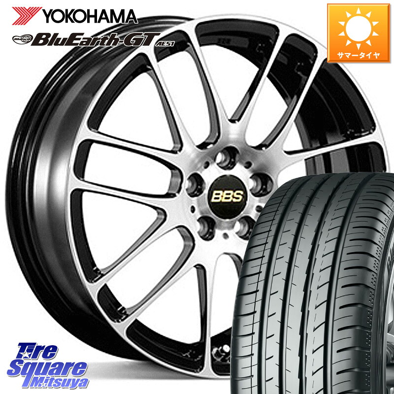 YOKOHAMA R4612 BluEarth-GT AE51 ヨコハマ 195/50R16BBS RE-L2 鍛造1ピース ホイール 16インチ 16X6.0J 48 4穴 100 フィットハイブリッド フィット FIT｜タイヤスクエアミツヤ 166,040円