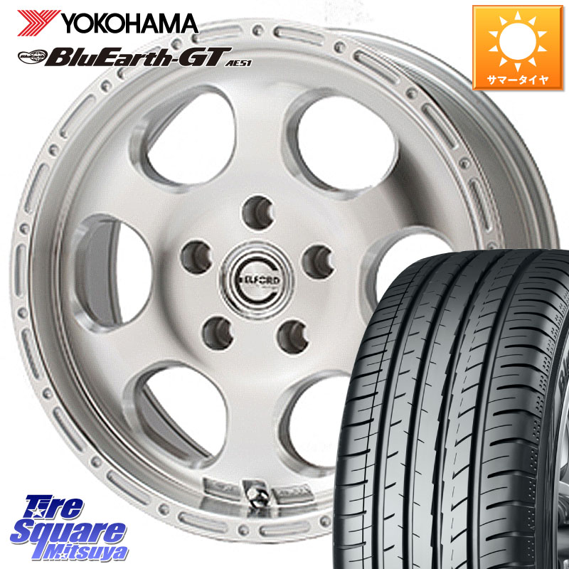 MEIWA Blood Stock One Piece ホイール 16インチ 16 X 7.0J +45 5穴 100 YOKOHAMA R4612 BluEarth-GT AE51 ヨコハマ 195/50R16
