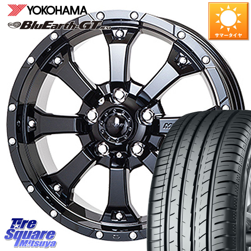 MKW MK-46 MK46 グロスブラック 5H ホイール 16インチ 16 X 7.0J +35 5穴 114.3 YOKOHAMA R4575 BluEarth-GT AE51 ヨコハマ 205/55R16 GRヤリスRSノーマルキャリパー