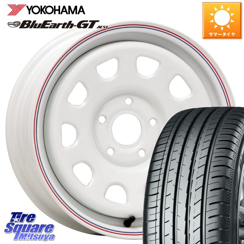 YOKOHAMA R4574 BluEarth-GT AE51 ヨコハマ 195/65R15MLJ デイトナ SS DAYTONA ホイール 15インチ カングー 15X6.0J(RENAUT KANGOO KW) 30 5穴 108 ルノー カングー2 KW系 ルノー カングービボップ KW系｜タイヤスクエアミツヤ