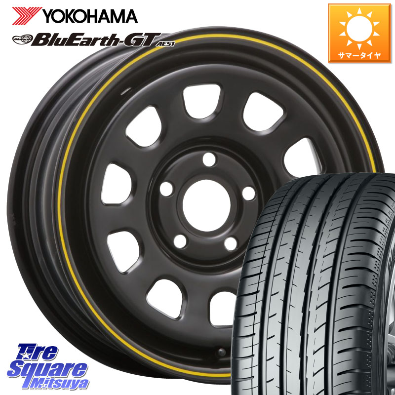 YOKOHAMA R4574 BluEarth-GT AE51 ヨコハマ 195/65R15MLJ デイトナ SS DAYTONA YE ホイール 15インチ カングー 15X6.0J(RENAUT KANGOO KW) 30 5穴 108 ルノー カングー2 KW系 ルノー カングービボップ KW系|タイヤスクエアミツヤ
