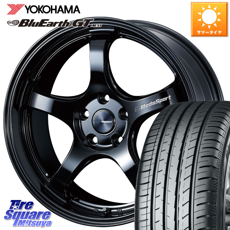 WEDS 72767 RN-05M ウェッズ スポーツ ホイール 18インチ 18 X 8.0J(MINI F60) +45 5穴 112 YOKOHAMA R4590 BluEarth-GT AE51 ヨコハマ 225/50R18