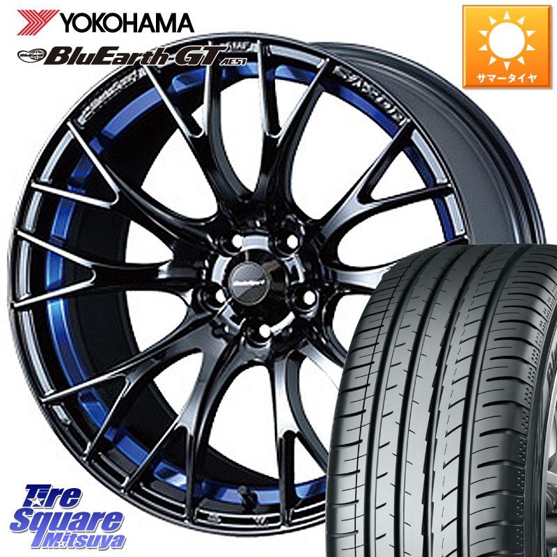 WEDS 【欠品次回07月中旬】 72726 SA-20R SA20R ウェッズ スポーツ ホイール 17インチ 17 X 7.0J +43 4穴 100 YOKOHAMA R4616 BluEarth-GT AE51 ヨコハマ 205/50R17 E13オーラ