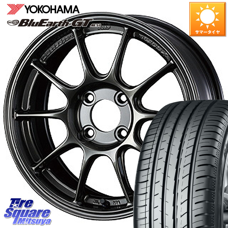 YOKOHAMA R8129 BluEarth-GT AE51 ヨコハマ 185/55R16WEDS WedsSport TC-105X TC105X ウェッズ スポーツ ホイール 16インチ 16X7.0J 36 4穴 100 ヤリス カスタム前提|タイヤスクエアミツヤ