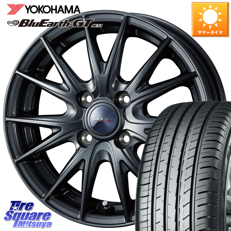 WEDS ウェッズ ヴェルヴァ スポルト2 ホイール 15インチ 15 X 5.5J +50 4穴 100 YOKOHAMA R4608 BluEarth-GT AE51 ヨコハマ 175/65R15 GR・GS系フィット