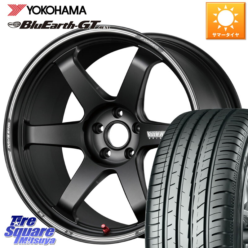 RAYS 【欠品次回要問合せ】 TE37 ボルクレーシング ウルトラ トラックエディション2 鍛造 19インチ 19 X 8.5J +45 5穴 114.3 YOKOHAMA R4632 BluEarth-GT AE51 ヨコハマ 225/45R19 10系カローラクロス MAZDA6