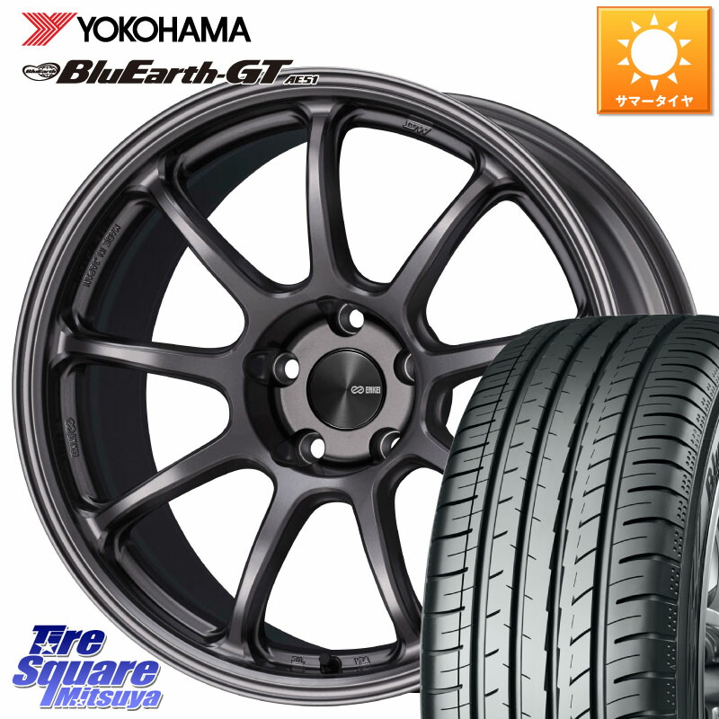 ENKEI PerformanceLine PF09 ホイール 4本 18インチ 18 X 8.5J +45 5穴 114.3 YOKOHAMA R4591 BluEarth-GT AE51 ヨコハマ 235/45R18 CY2アコード