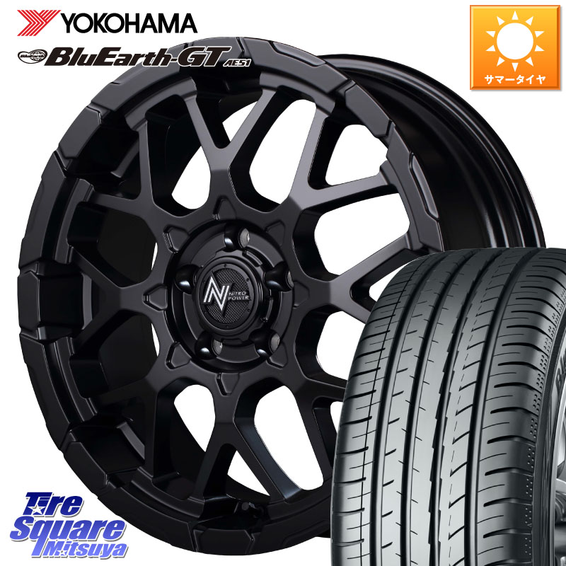 MANARAY MID ナイトロパワー M28 BULLET-S 16インチ 16 X 7.0J +40 5穴 114.3 YOKOHAMA R4630 BluEarth-GT AE51 ヨコハマ 215/60R16
