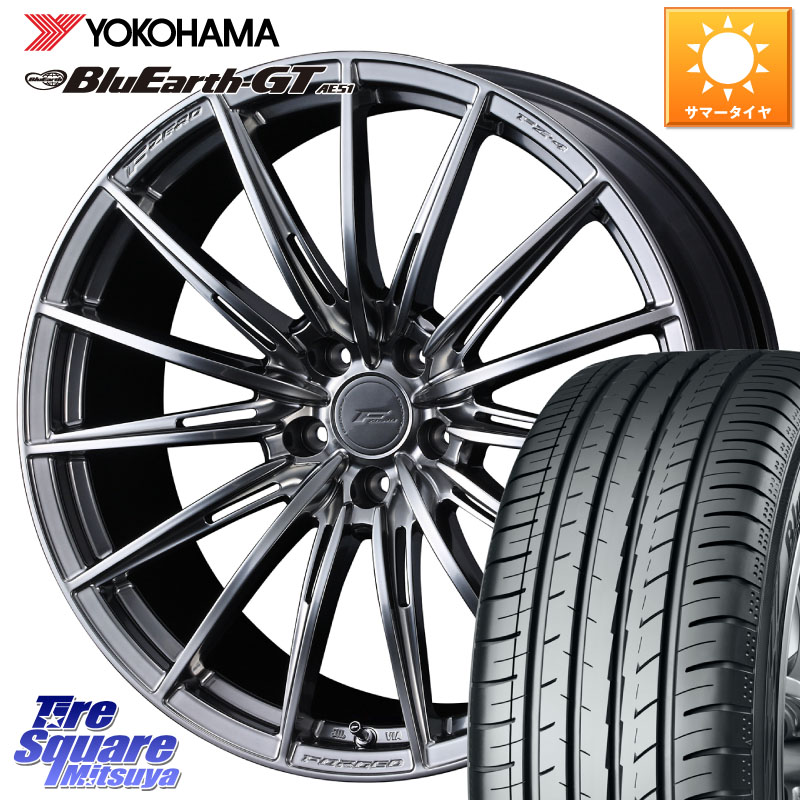 WEDS F ZERO FZ4 FZ-4 鍛造 FORGED 18インチ エフゼロ 18 X 8.0J +45 5穴 114.3 YOKOHAMA R4636 BluEarth-GT AE51 ヨコハマ 245/50R18