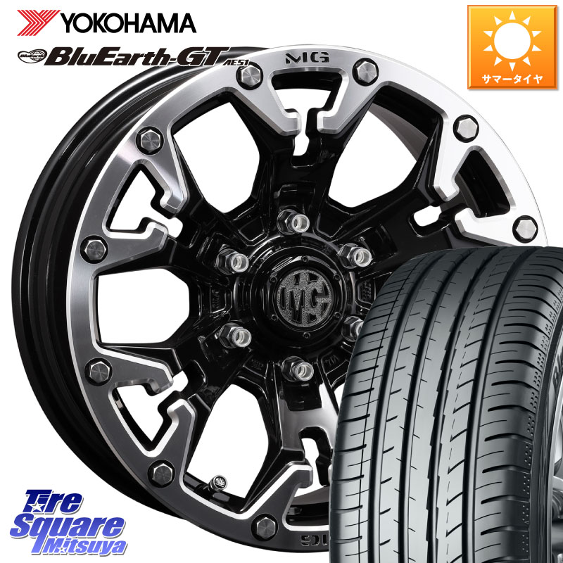 YOKOHAMA R4630 BluEarth-GT AE51 ヨコハマ 215/60R16CRIMSON クリムソン GOLEM ゴーレム 16インチ 16X7.0J 35 5穴 114.3 マークXジオ クラウンロイヤル クラウンハイブリッド クラウンハイブリッド 220・H20系 クラウン 220系|タイヤスクエアミツヤ