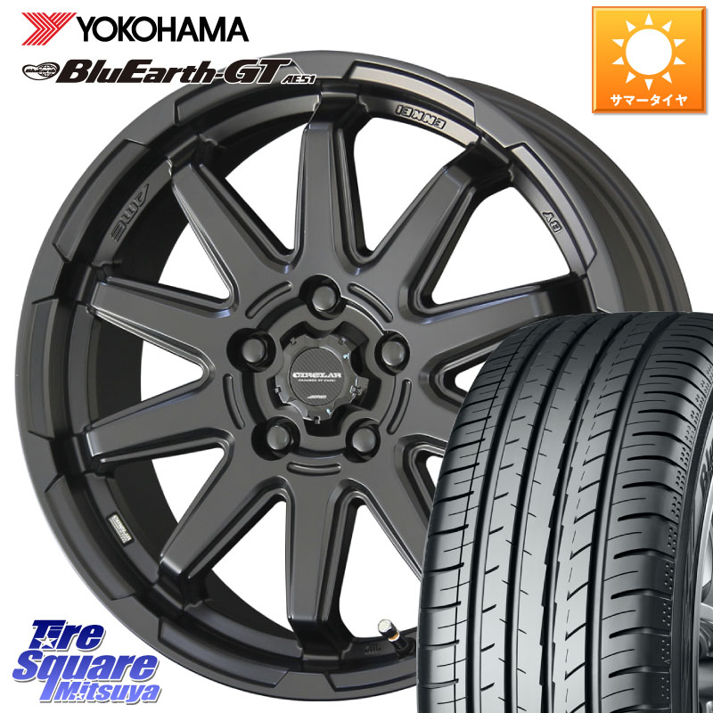 KYOHO キョウホウ CIRCLAR サーキュラー C10S 17インチ 17 X 7.0J +48 5穴 114.3 YOKOHAMA R6943 BluEarth-GT AE51 ヨコハマ 195/60R17 60系プリウス