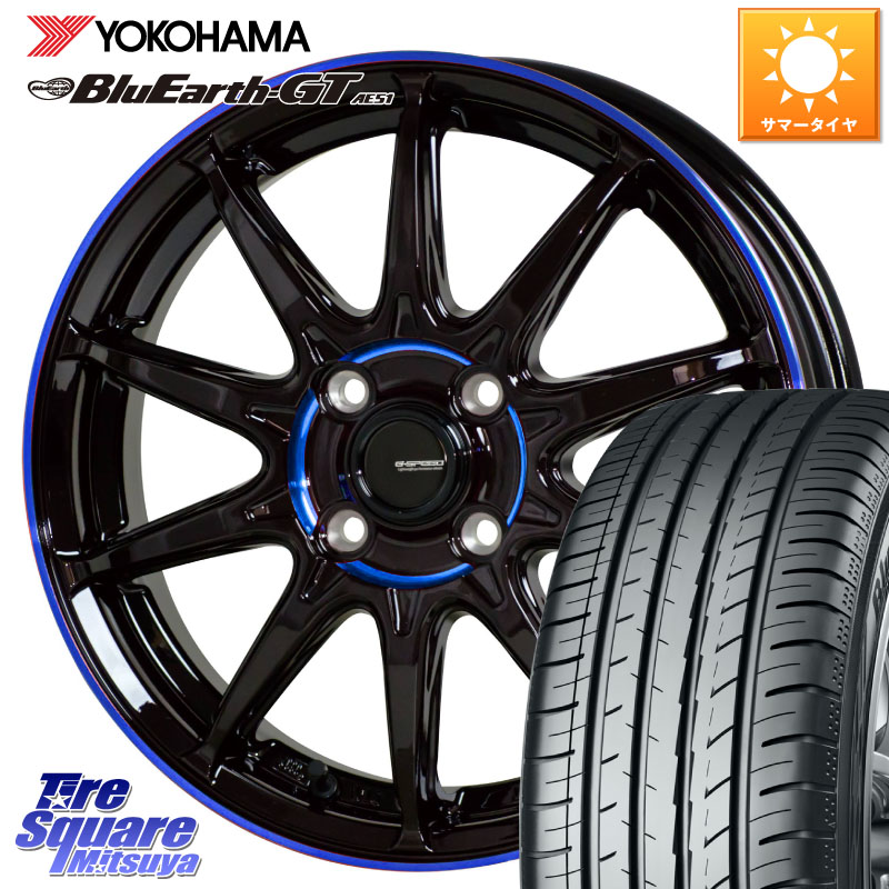 YOKOHAMA R6957 BluEarth-GT AE51 ヨコハマ 175/60R15HotStuff 軽量設計 G.SPEED P-05R P05R ホイール 15インチ 15X5.5J 45 4穴 100 K13マーチ Mx27/37/47Sソリオ・MB37SデリカD2 MAD7Sソリオ/MBD7SデリカD2 E11ノート｜タイヤスクエアミツヤ