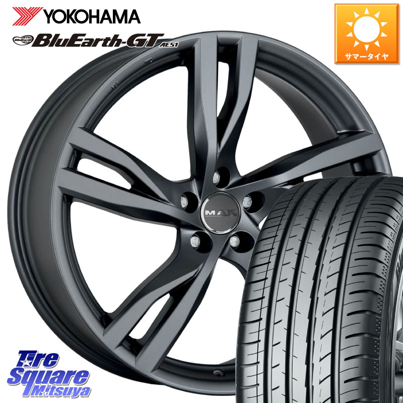 YOKOHAMA R4575 BluEarth-GT AE51 ヨコハマ 205/55R16阿部商会 MAK STOCKHOLM ホイール 16インチ 16X7.0J(VOL V40 MB4) 50 5穴 108 VOLVO ボルボ V40|タイヤスクエアミツヤ