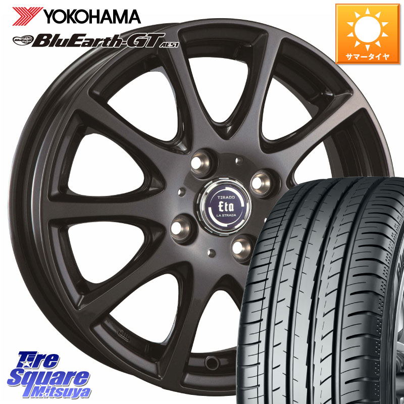 阿部商会 ティラード イータ 16 X 6.0J +42 4穴 100 YOKOHAMA R4612 BluEarth-GT AE51 ヨコハマ 195/50R16 アクア 160系カローラフィールダー ヤリス ロードスター 130系ヴィッツ モビリオ モビリオスパイク