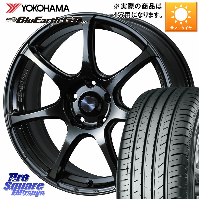 WEDS 74018 ウェッズ スポーツ SA75R SA-75R 16インチ 16 X 6.5J +42 4穴 100 YOKOHAMA R4626 BluEarth-GT AE51 ヨコハマ 205/65R16