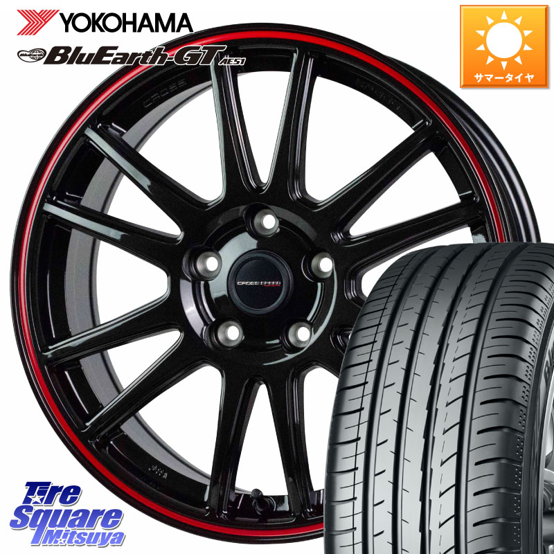 YOKOHAMA R4591 BluEarth-GT AE51 ヨコハマ 235/45R18HotStuff クロススピード CR6 CR-6 軽量ホイール 18インチ 18X8.0J 45 5穴 114.3 CY2アコード 70系カムリ スカイラインセダン 日産 ES レクサス キザシ アコード|タイヤスクエアミツヤ