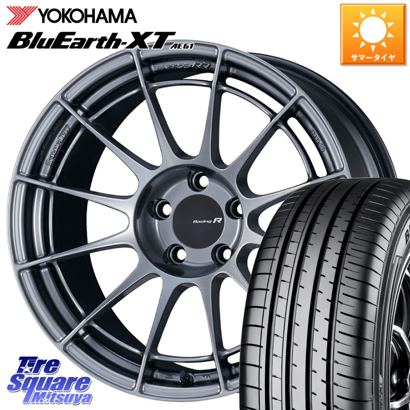 ENKEI エンケイ Racing Revolution NT03RR ホイール 17 X 7.5J +35 5穴 114.3 YOKOHAMA R5773 BluEarth-XT AE61 在庫予定品● ヨコハマ 【欠品次回4月末】4本単位での販売 215/60R17 20系アルファード