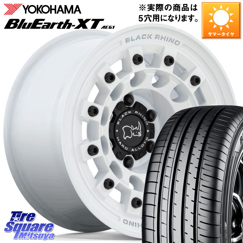 BLACK RHINO FUJI フジ ホイール 17インチ ブラックライノ 17 X 8.0J +30 5穴 114.3 YOKOHAMA R5778 BluEarth-XT AE61 ヨコハマ 235/65R17