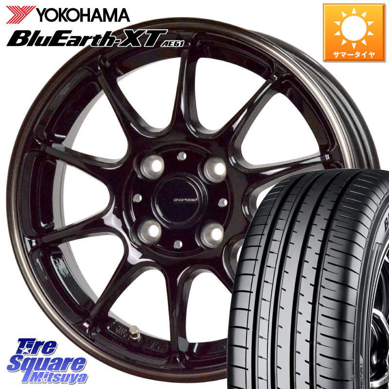 HotStuff G・SPEED P-07 ジー・スピード ホイール 17インチ 17 X 6.5J +45 4穴 100 YOKOHAMA R8541 BluEarth-XT AE61 ヨコハマ 205/55R17 ライズ ロッキー ガソリン車 4穴