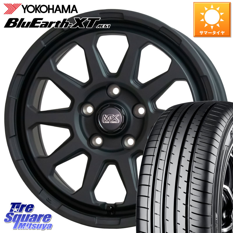 YOKOHAMA R8540 BluEarth-XT AE61 ヨコハマ 195/60R17HotStuff マッドクロス レンジャー ブラック 5H ホイール 17インチ 17X7.0J 38 5穴 114.3 60系プリウス|タイヤスクエアミツヤ
