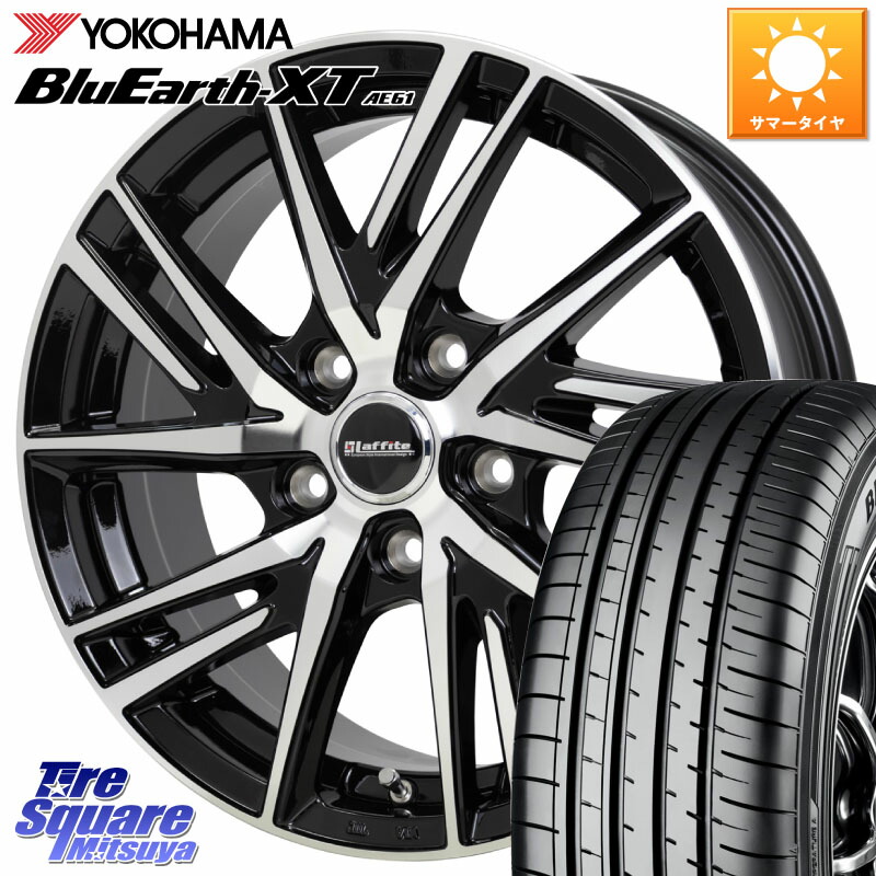 HotStuff ラフィット LW06-2 LW-06-2 ホイール 16インチ 16 X 6.5J +53 5穴 114.3 YOKOHAMA R8539 BluEarth-XT AE61 ヨコハマ 195/65R16