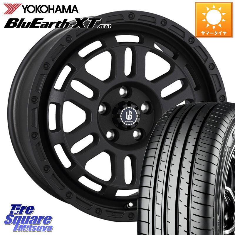 阿部商会 LA STRADA DISCOVER ホイール 18インチ 18 X 8.0J +40 5穴 114.3 YOKOHAMA R5763 BluEarth-XT AE61 ヨコハマ 225/50R18 10系カローラクロス