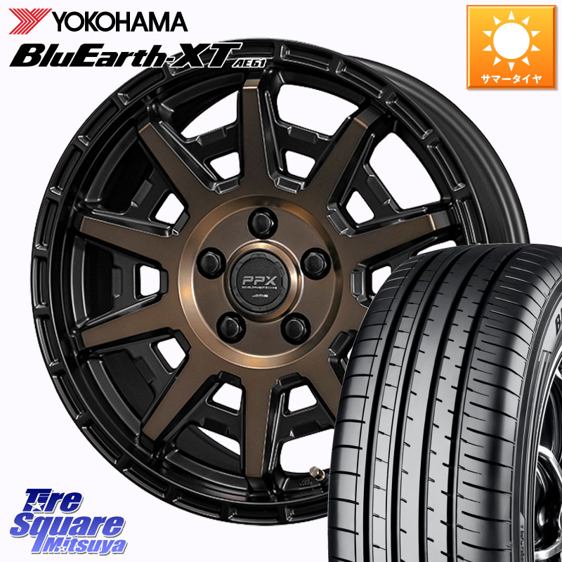 KYOHO PPX D10X ホイール 17インチ 17 X 7.0J +35 5穴 114.3 YOKOHAMA R5773 BluEarth-XT AE61 在庫予定品● ヨコハマ 【欠品次回4月末】4本単位での販売 215/60R17 10系カローラクロス 20系アルファード