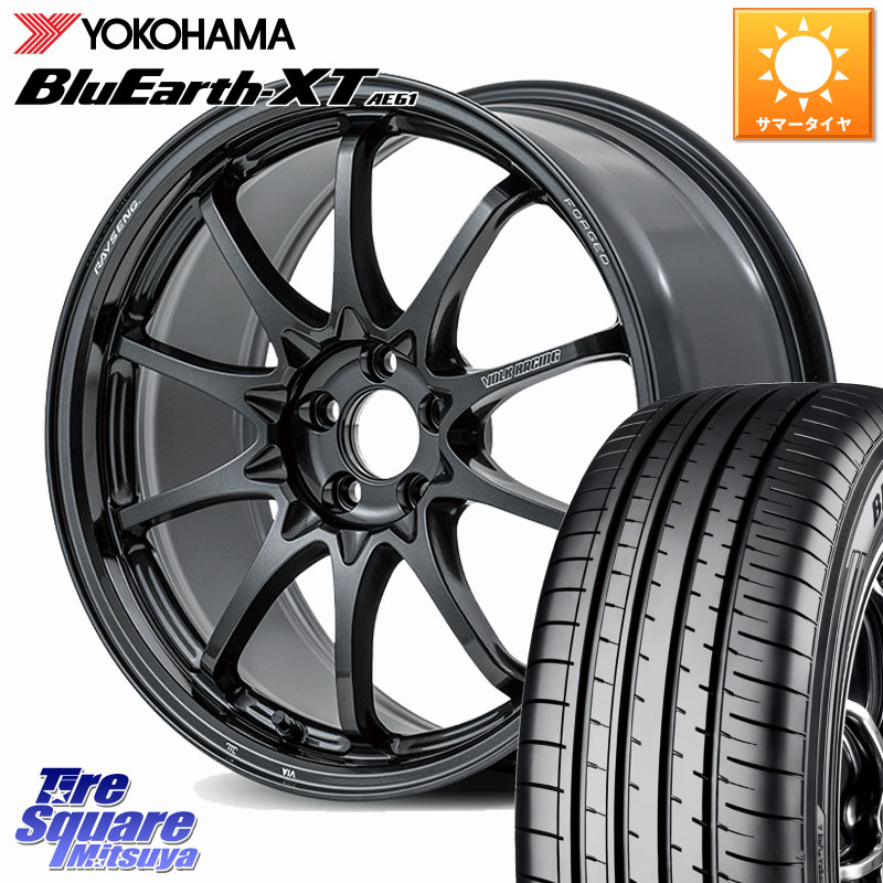 YOKOHAMA R5783 BluEarth-XT AE61 ヨコハマ 215/55R18RAYS 【欠品次回3~4月】 CE28N-plus VOLK RACING 鍛造 ホイール 18インチ 18X7.5J 48 5穴 114.3 CX-30 MX-30 ZE2リーフ MPV｜タイヤスクエアミツヤ