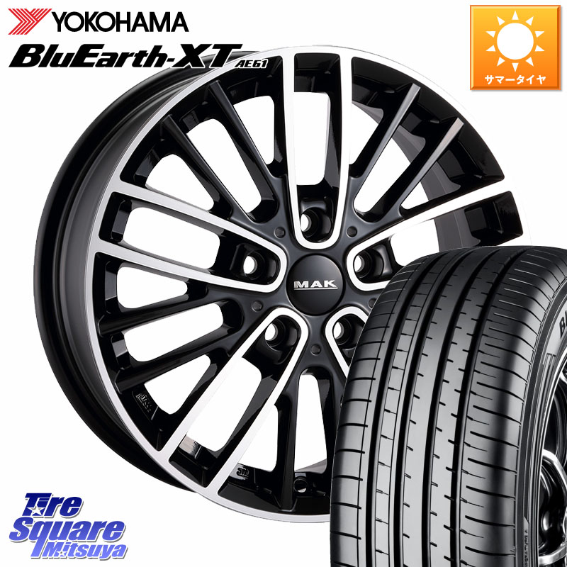 YOKOHAMA R8543 BluEarth-XT AE61 ヨコハマ 205/65R16阿部商会 MAK CHELSE ホイール 16インチ 16X7.0J(MINI F60) 41 5穴 112 MINI ミニ クロスオーバー F60|タイヤスクエアミツヤ