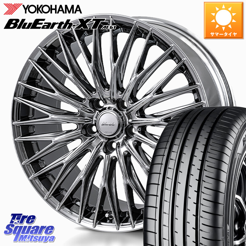 YOKOHAMA R5775 BluEarth-XT AE61 ヨコハマ 215/50R18MONZA Warwic CLYVER クライヴァー ホイール 18インチ 18X7.5J 40 5穴 114.3｜タイヤスクエアミツヤ 121,220円