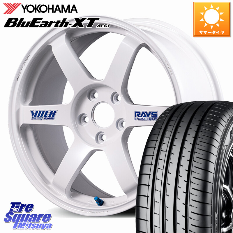 YOKOHAMA R5772 BluEarth-XT AE61 ヨコハマ 215/55R17RAYS 【欠品次回3~4月】 VOLK RACING TE37 SAGA S-plus 30th STICKER Ver ホイール 17インチ 17X8.0J 38 5穴 114.3 アコード|タイヤスクエアミツヤ