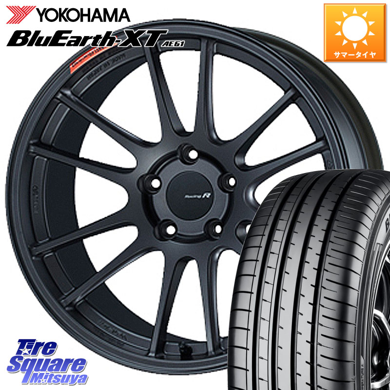ENKEI エンケイ Racing Revolution GTC01RR ホイール 18 X 7.5J +45 5穴 114.3 YOKOHAMA R7027 BluEarth XT AE61 Z･P･S ヨコハマ 225/50RF18