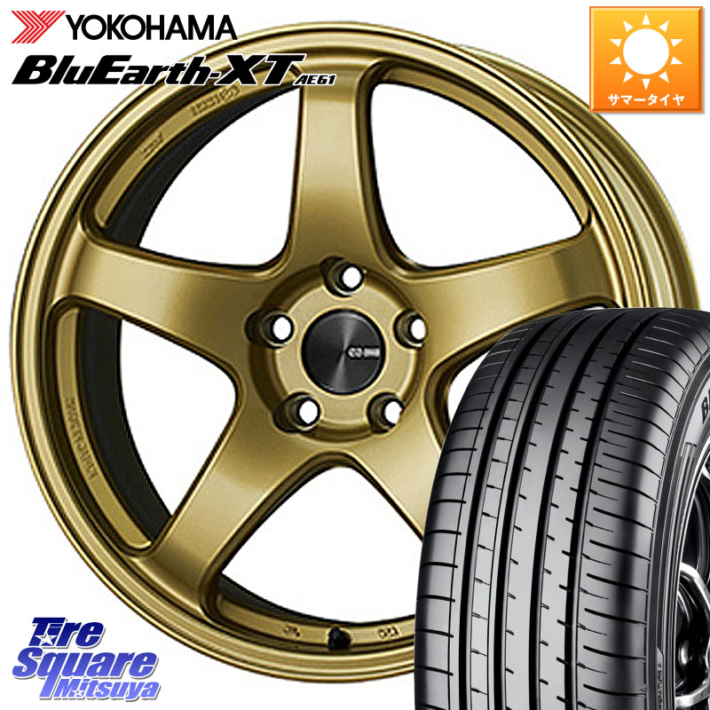 YOKOHAMA R7027 BluEarth XT AE61 Z･P･S ヨコハマ 225/50RF18ENKEI エンケイ PerformanceLine PF05 18インチ 18X7.5J 48 5穴 114.3 UX レクサス｜タイヤスクエアミツヤ