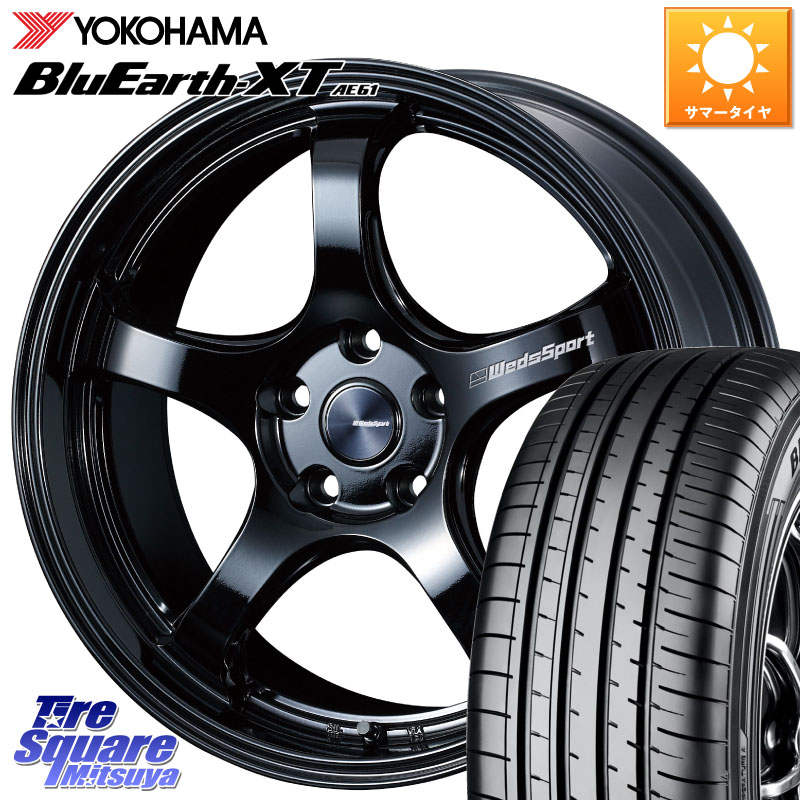 WEDS 72774 RN-05M ウェッズ スポーツ ホイール 18インチ 18 X 7.5J +45 5穴 114.3 YOKOHAMA R7027 BluEarth XT AE61 Z･P･S ヨコハマ 225/50RF18