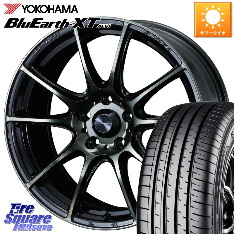 YOKOHAMA R5783 BluEarth-XT AE61 ヨコハマ 215/55R18WEDS WedsSport SA-25R SA25R ウェッズ スポーツ ホイール 18インチ 18X7.0J 47 5穴 114.3 CX-30 MX-30 ZE2リーフ MPV｜タイヤスクエアミツヤ